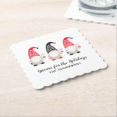 Weihnachtsgnome Untersetzer (angewinkelt)