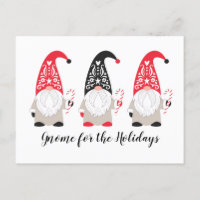 Weihnachtsgnome - Urlaubspostkarte
