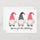 Weihnachtsgnome - Urlaubspostkarte Postkarte (Vorne/Hinten)