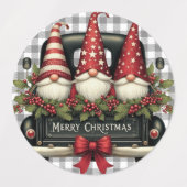 Weihnachtsgnome “Von:” Etiketten (Design 2)