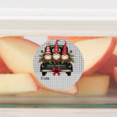 Weihnachtsgnome “Von:” Etiketten (Befestigt)