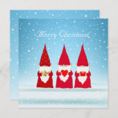 Weihnachtsgnomen auf Light Blue (Vorne/Hinten)