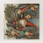 Weihnachtsgnomen der Märchen im Wald Puzzle (Horizontal)