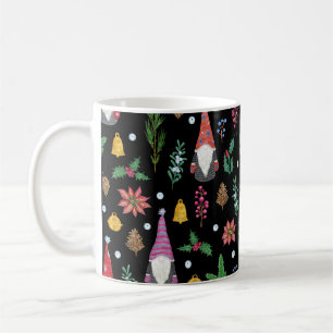 Weihnachtsgnomen: Festes nahtloses Muster Kaffeetasse