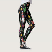 Weihnachtsgnomen: Festes nahtloses Muster Leggings (Rechts)