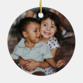 Weihnachtsgnomen Niedlicher Feiertag Keramik Ornament (Hinten)