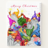 Weihnachtsgnomen-Notebook-Geschenk Notizblock (Rückseite)