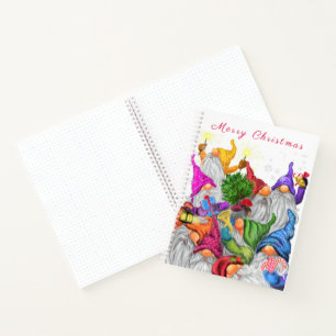 Weihnachtsgnomen-Notebook-Geschenk Notizblock