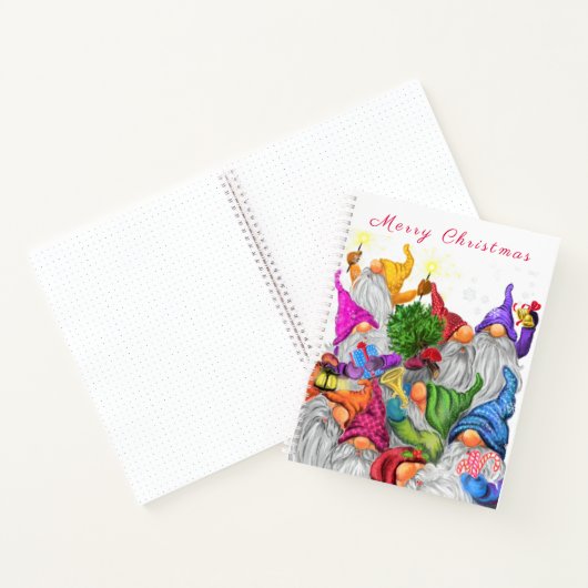 Weihnachtsgnomen-Notebook-Geschenk Notizblock (Innenseite)