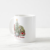 Weihnachtsgnomen Personalisiert Niedlich Rustikal Kaffeetasse (Vorderseite Links)
