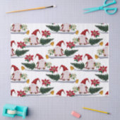 Weihnachtsgnomen, Poinsettia und Glocken Seidenpapier (Basteln)