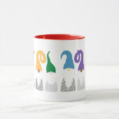 Weihnachtsgnomen (Regenbogen) Tasse (Zentrum)