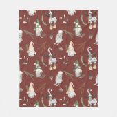 Weihnachtsgnomen Skandinavien Fleece Blanket (Vorderseite)