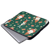 Weihnachtsgnomen, Sonntagsmuster. Laptopschutzhülle (Vorne Knopf)