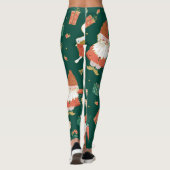 Weihnachtsgnomen, Sonntagsmuster. Leggings (Rückseite)