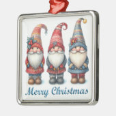 Weihnachtsgnomen Trio Ornament Aus Metall (Links)