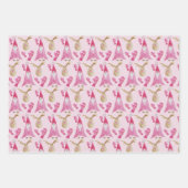 Weihnachtsgnomen und Rentiere mit Handschuhen Geschenkpapier Set (Vorderseite 2)