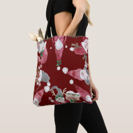 Weihnachtsgnomen Wasserfarben Whimsikale Niedliche Tasche