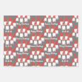 Weihnachtsgnomen Weihnachtselfen Niedlichen Saison Geschenkpapier Set (Vorderseite 2)