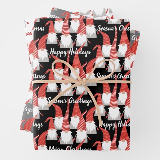 Weihnachtsgnomen Weihnachtselfen Niedlichen Saison Geschenkpapier Set (Beispiel)