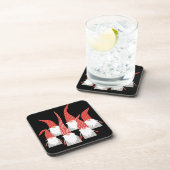 Weihnachtsgnomen Weihnachtselfen Niedlichen Saison Getränkeuntersetzer (Rechte Seite)