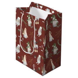 Weihnachtsgnomen Woodland Mittlere Geschenktasche Mittlere Geschenktüte
