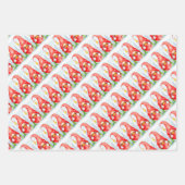 Weihnachtsgnomen Wrapping Paper Sheets Geschenkpapier Set (Vorderseite 3)