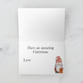Weihnachtsgnomenkarte Karte (Innenseite)