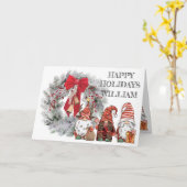 Weihnachtsgnomenkarte Karte (Gelbe Blume)