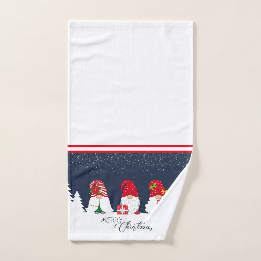 Weihnachtsgnomes Badhandtuch Set (Handtuch)