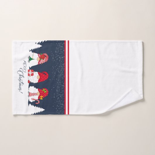 Weihnachtsgnomes Badhandtuch Set (Handtuch)