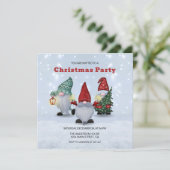 Weihnachtsgnomes Einladung (Stehend Vorderseite)
