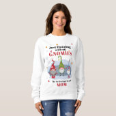 Weihnachtsgnomes Familienpassende Mama Sweatshirt (Vorne ganz)