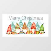 Weihnachtsgnomes Fensterklammer Fensteraufkleber (Blatt)