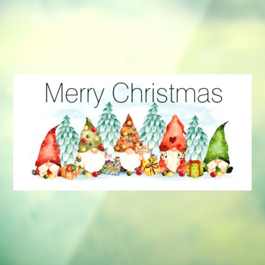 Weihnachtsgnomes Fensterklammer Fensteraufkleber (Blatt 3)