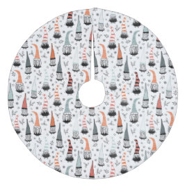 Weihnachtsgnomes Fleece Weihnachtsbaumdecke