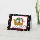 Weihnachtsgnomes | Frohe Weihnachten für Ihre Fami Karte (Vorderseite)