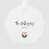 Weihnachtsgnomes Frohes Feiertage NAME Jahr Schach Ornament (Vorderseite)