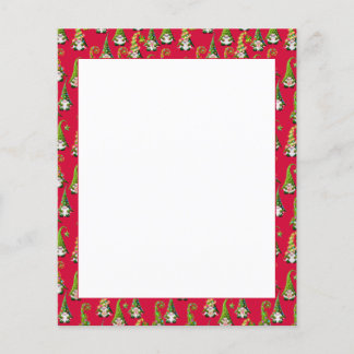 Weihnachtsgnomes gedrucktes Blatt