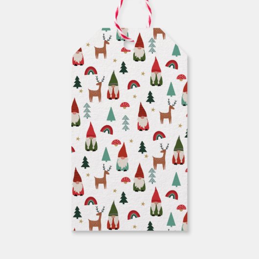 Weihnachtsgnomes Geschenkanhänger (Rückseite)