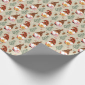 Weihnachtsgnomes Geschenkmuster Geschenkpapier (Ecke)