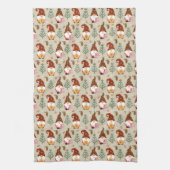 Weihnachtsgnomes Geschenkmuster Geschirrtuch (Vertikal)