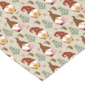 Weihnachtsgnomes Geschenkmuster Kurzer Tischläufer (Ecke)