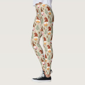 Weihnachtsgnomes Geschenkmuster Leggings (Links)