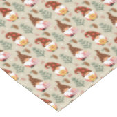 Weihnachtsgnomes Geschenkmuster Tischdecke (Schrägansicht)