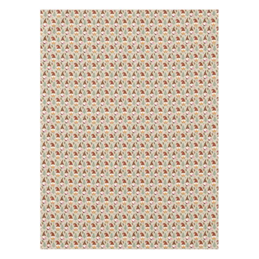 Weihnachtsgnomes Geschenkmuster Tischdecke (Vorderseite)