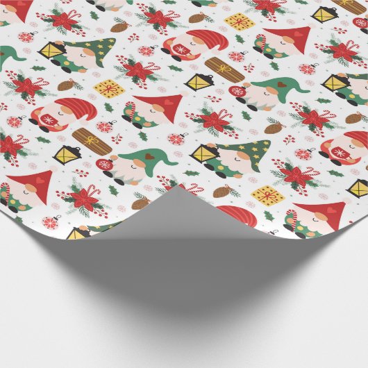 Weihnachtsgnomes Geschenkpapier (Ecke)