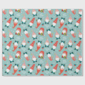 Weihnachtsgnomes Geschenkpapier (Flach)