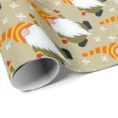 Weihnachtsgnomes Geschenkpapier (Rolleneckpunkt)