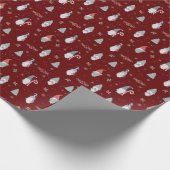 Weihnachtsgnomes Geschenkpapier (Ecke)